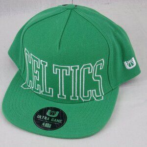 Boston Celtics NBA Snap Back Cap Kelly Green Ultra Game Embroidered Hat